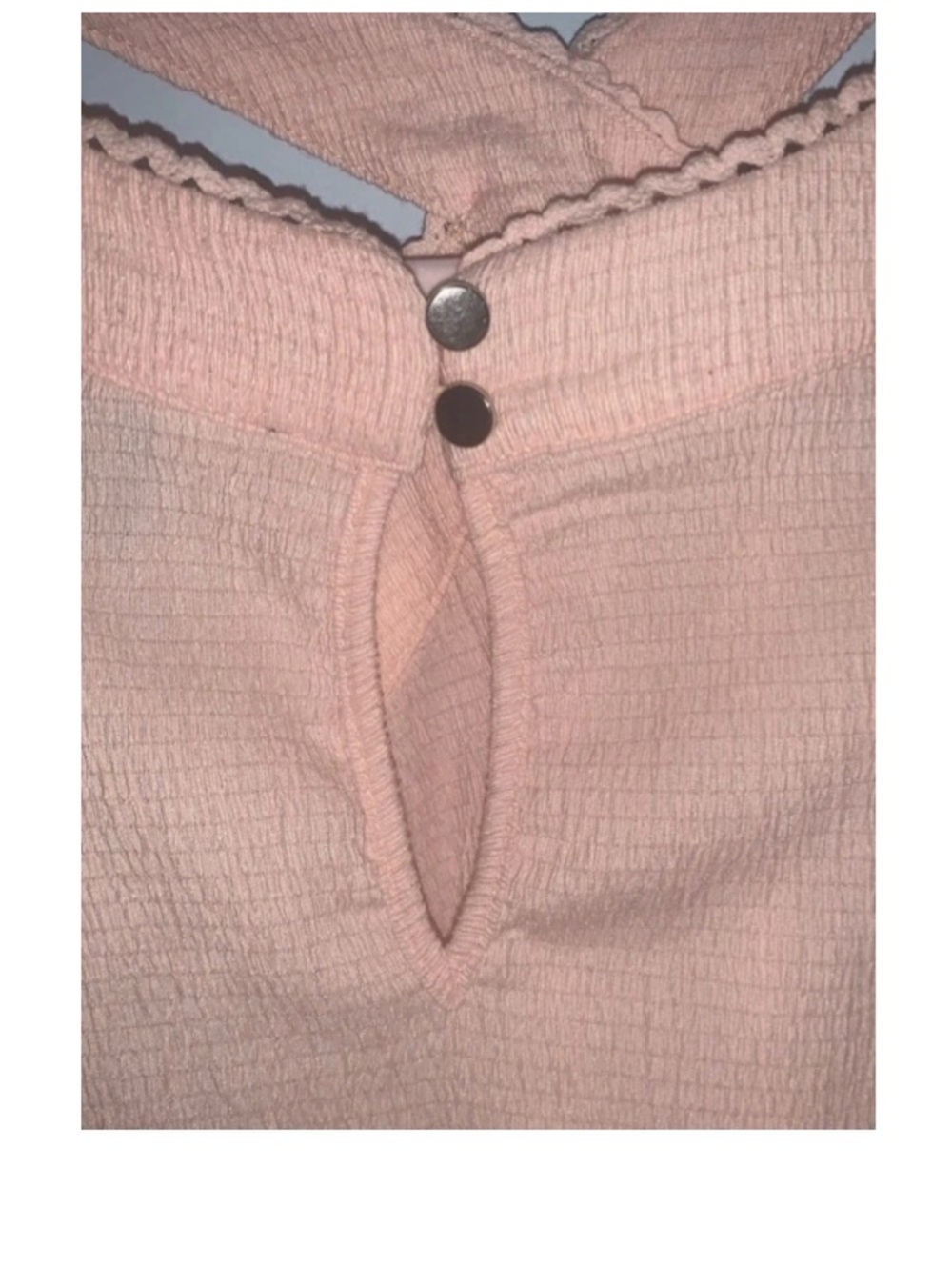 🪢 Cable & Gauge Peach Halter Top Cross Front Flowy Boho Feminine Summer NWT L - Picture 6 of 14